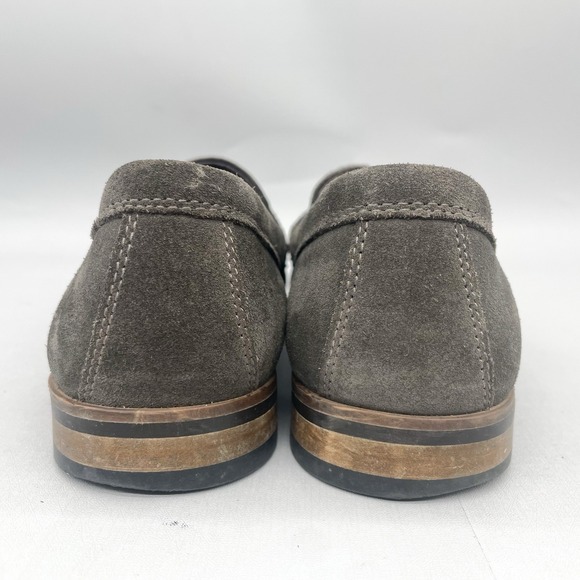 john Varvatos Star USA Mens 8M Loafer Shoes Gray Suede Slip On‎ Casual Studded main image 8